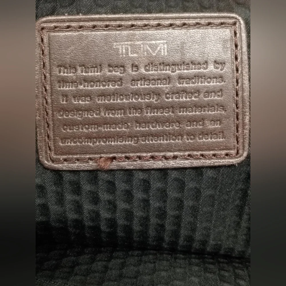 TUMI Alpha Nylon & Leather Briefcase‎ Black